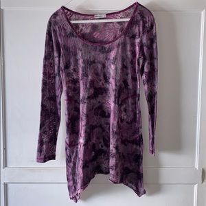 Allen Allen Scoop Neck Long-sleeve Jersey